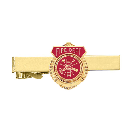 [BKTN-A4002-DTC-GLD] Blackinton Fire Department Tie Clasp