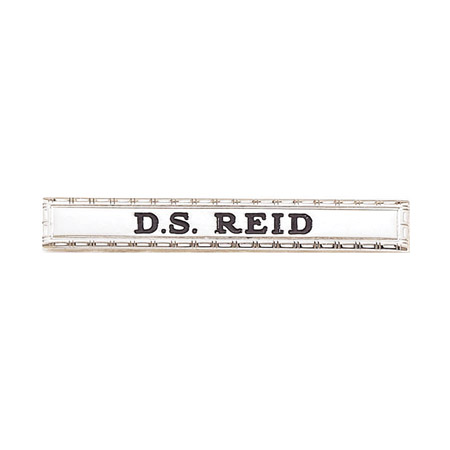 Blackinton Polished Name Bar with Border