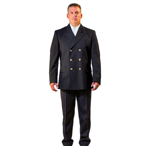 Anchor Double Breasted 100% Polyester Dress Uniform Coat