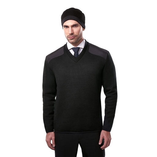 Cobmex V-Neck Fleece Lined Commando Sweater