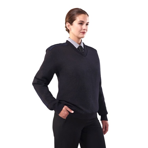 Cobmex V-Neck Lined Military Sweater