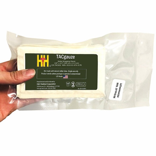 [HH-TACG02] H&H Medical TACgauze Rolled Wrapping Gauze