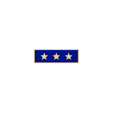 Smith & Warren SAB3 1 3/8" Single Color Three Star Award Bar