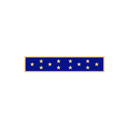Smith & Warren C586 1 7/8" Single Color Twelve Star Award Bar
