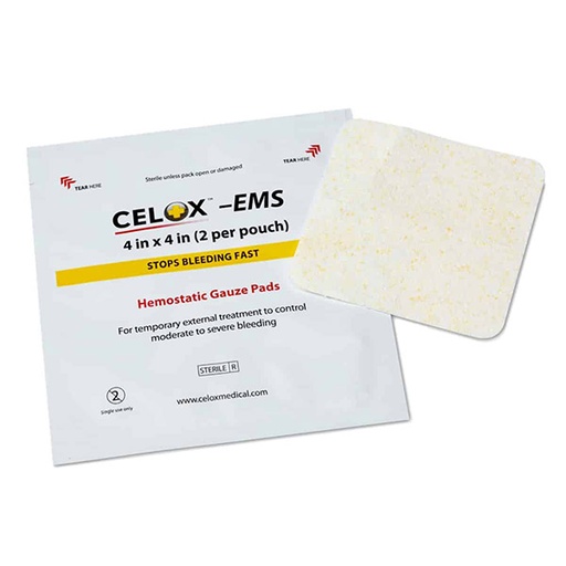 [CELX-FG08834291] Celox EMS 4″x 4″ Gauze Pads