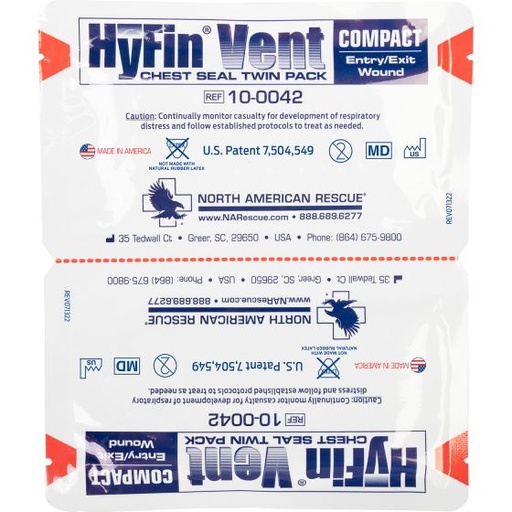[NAR-10-0042] HyFin Vent Compact Chest Seal